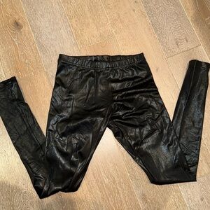 American Apparel Black Animal Print Leggings